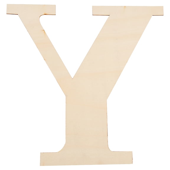 Unfinished Wood Shape Letter Letter.Y 29.7x29.9x0.2cm
