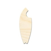 Bigger Better | Unfinished Wood Shark Bite Surf Board Shape | DIY Craft Cutout | 24" / 1/2"