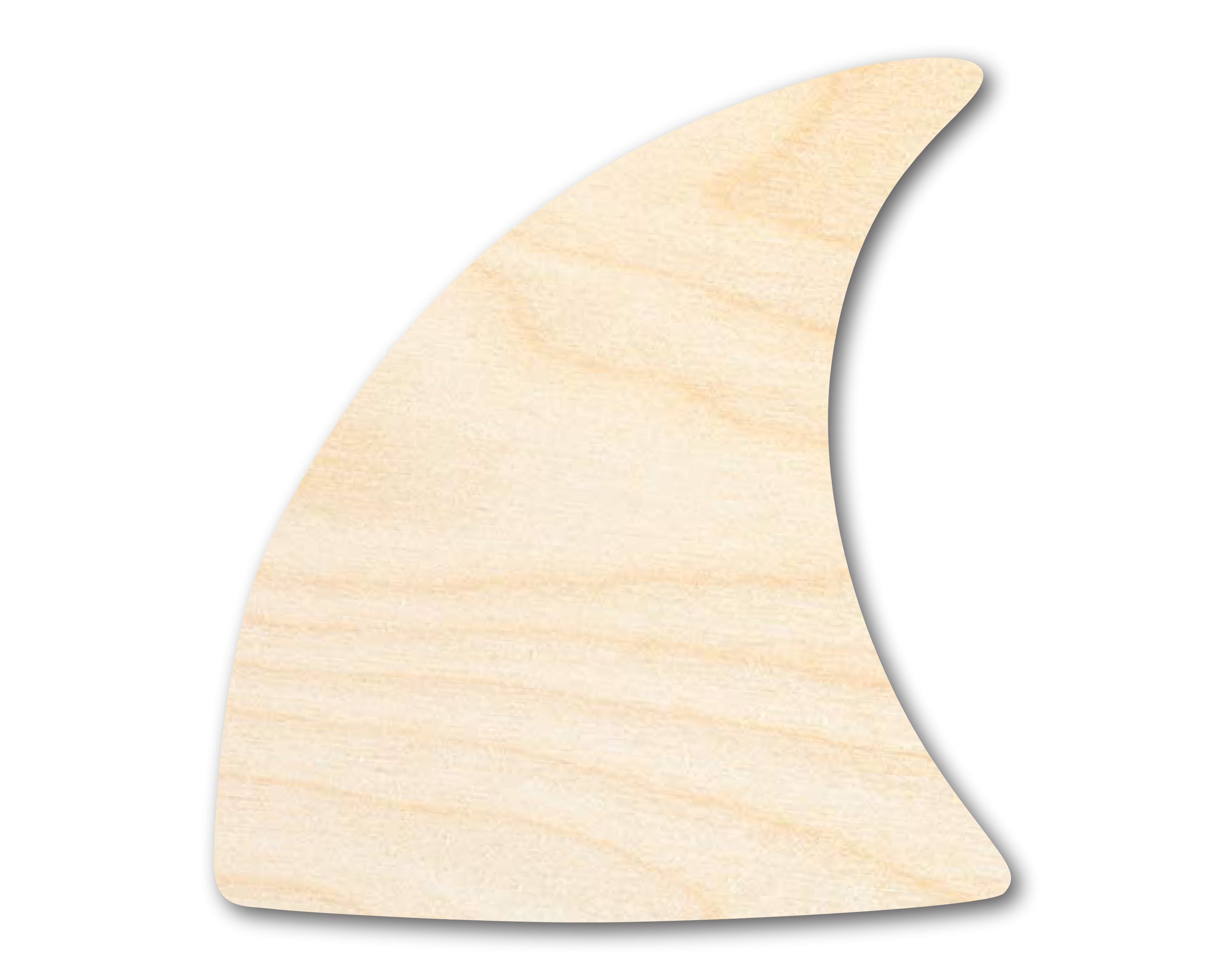 Bigger Better | Unfinished Wood Shark Fin Shape | DIY Craft Cutout | 24 ...