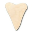 thumbnail image 1 of Unfinished Wood Shark Tooth Shape - Ocean - Beach - Nursery - Craft - up to 46" DIY 16" / 1", 1 of 3