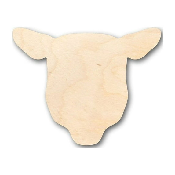 Unfinished Wood Sheep Head Shape - Farm Animal - Craft - up to 46" DIY 42" / 3/4"