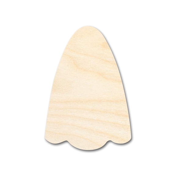 Unfinished Wood Sheet Ghost Shape | Craft Cutout 24" / 1"