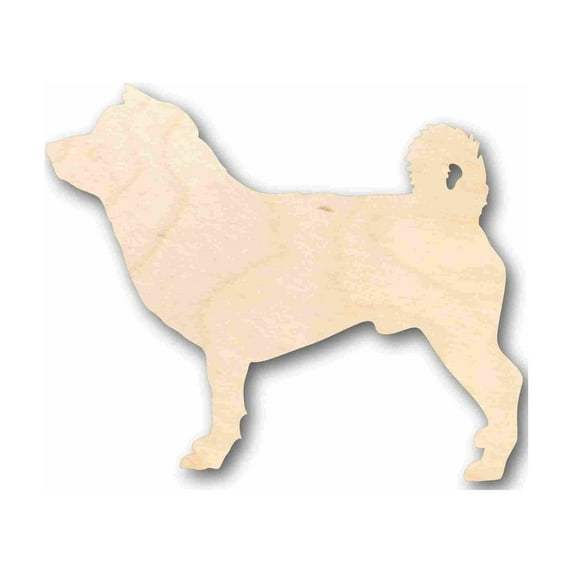 Unfinished Wood Shiba Inu Dog Silhouette - Craft- up to 46" DIY 24" / 1/4"