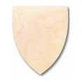 thumbnail image 1 of Unfinished Wood Shield Flat Top Silhouette - Craft- up to 24" DIY 2" / 1/8", 1 of 3
