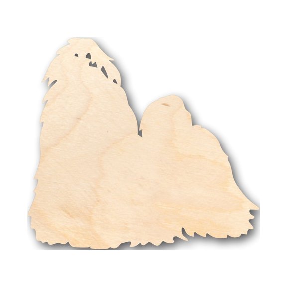 Unfinished Wood Shih Tzu Dog Shape - Craft - up to 46" DIY 46" / 1"