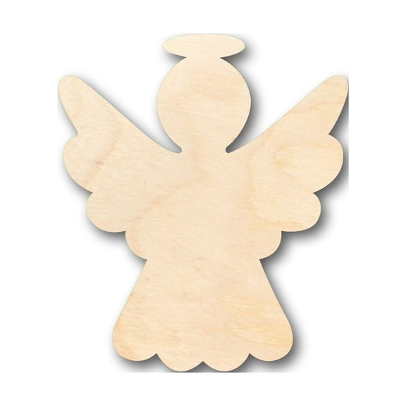 Unfinished Wood Simple Angel Halo Shape - Christmas - Craft - up to 46" DIY 4" / 1/8"