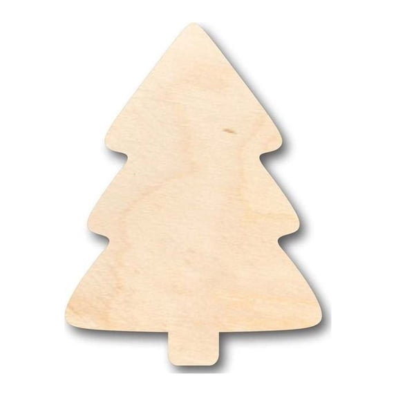 Unfinished Wood Simple Christmas Tree Shape - Craft - up to 46" DIY 46" / 1/2"
