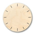 thumbnail image 1 of Unfinished Wood Simple Clock Shape - Craft - up to 46" DIY 46" / 1", 1 of 3