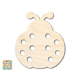 thumbnail image 1 of Unfinished Wood Simple Ladybug Shape | Wild at Play | DIY Craft Cutout 3" / 1/8", 1 of 3