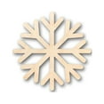 thumbnail image 1 of Unfinished Wood Simple Snowflake Shape - Winter Decor - Craft - up to 46" DIY 6" / 1/4", 1 of 5