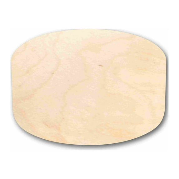Unfinished Wood Single Hockey Puck Silhouette - Craft- up to 46" DIY 3" / 1/2"