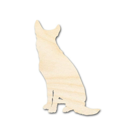Unfinished Wood Sitting Dog Shape - up to 46" 5" / 1/8"