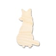 thumbnail image 1 of Unfinished Wood Sitting Fox Shape - Craft - up to 46" DIY 8" / 1/8", 1 of 3