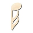thumbnail image 1 of Unfinished Wood Sixteenth Note Down Music Art Shape - Craft - up to 46" DIY 12" / 3/4", 1 of 3