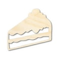 thumbnail image 1 of Unfinished Wood Slice of Cake Shape | DIY Craft Cutout 6" / 1/2", 1 of 3