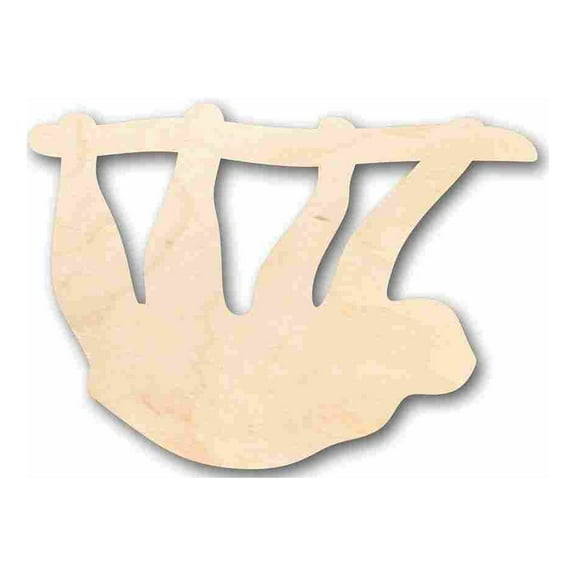 Unfinished Wood Sloth Shape - Animal - Wildlife - Craft - up to 46" DIY 46" / 3/4"