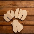 thumbnail image 1 of Unfinished Wood Slotted Pumpkins - Set of 3, 1 of 6