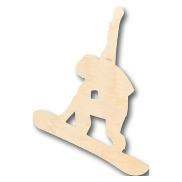 Unfinished Wood Snowboarding Shape - Craft - up to 46" DIY 5" / 1/8"