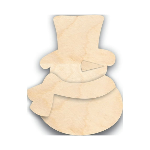 Unfinished Wood Snowman Craft Set Shape - 3 Piece Craft Set - up to 46" 18" / 1"