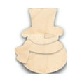 thumbnail image 1 of Unfinished Wood Snowman Craft Set Shape - Craft - up to 36" 10" / 1/8", 1 of 5