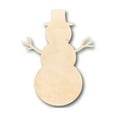 thumbnail image 1 of Unfinished Wood Snowman Shape - Winter Decor - Craft - up to 46" DIY 6" / 1/4", 1 of 4