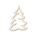 thumbnail image 1 of Unfinished Wood Snowy Tree Shape 7" / 1/8", 1 of 3