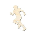 thumbnail image 1 of Unfinished Wood Softball Player Silhouette | DIY Sports Craft Cutout 12" / 1", 1 of 3