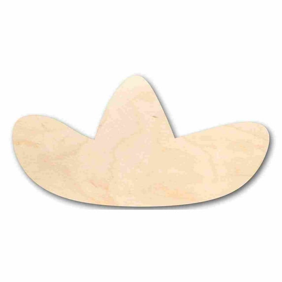 Unfinished Wood Sombrero Shape - Craft - up to 46" DIY 10" / 1/4"