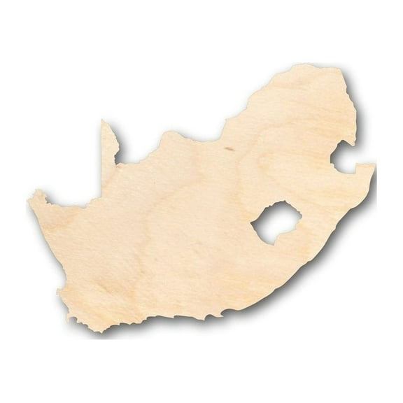 Unfinished Wood South Africa Shape - Africa - Country - Craft - up to 46" DIY 3" / 1/4"