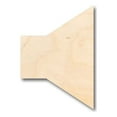 thumbnail image 1 of Unfinished Wood Speaker Symbol Shape - Music - Craft - up to 46" DIY 10" / 1/8", 1 of 3