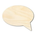 thumbnail image 1 of Unfinished Wood Speech Bubble Shape | Craft Cutout | up to 24" DIY 46" / 3/4", 1 of 4
