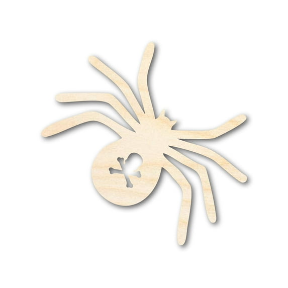 Unfinished Wood Spider Shape - Craft - up to 46" 10" / 1/2"