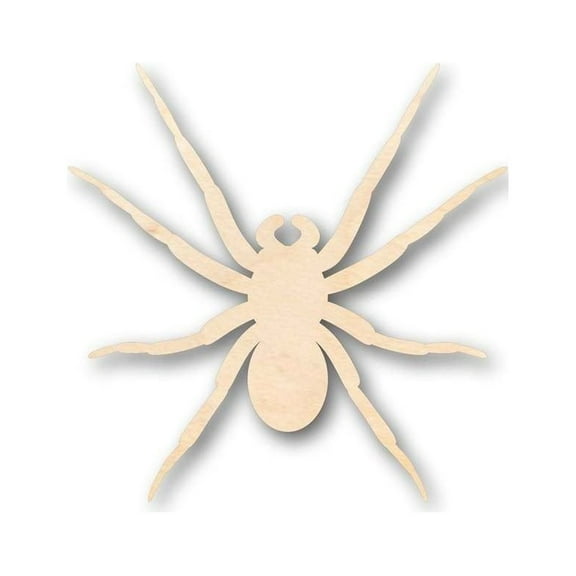 Unfinished Wood Spider Shape - Insect - Animal - Wildlife - Craft - up to 46" DIY 6" / 1/4"