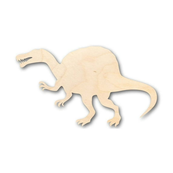 Unfinished Wood Spinosaurus Shape - Dinosaur - Craft - up to 46" DIY 6" / 1/8"