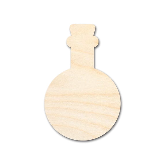 Unfinished Wood Spooky Potion Shape | DIY Craft Cutout 10" / 1/2"