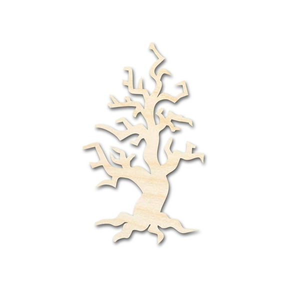 Unfinished Wood Spooky Tree Shape - Craft - up to 46" 5" / 1/8"