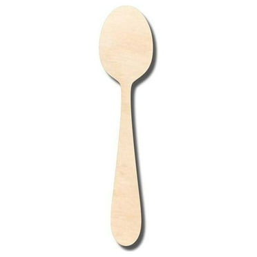 Unfinished Wood Spoon Shape - Kitchen - Craft - up to 46" DIY 5" / 1/4"
