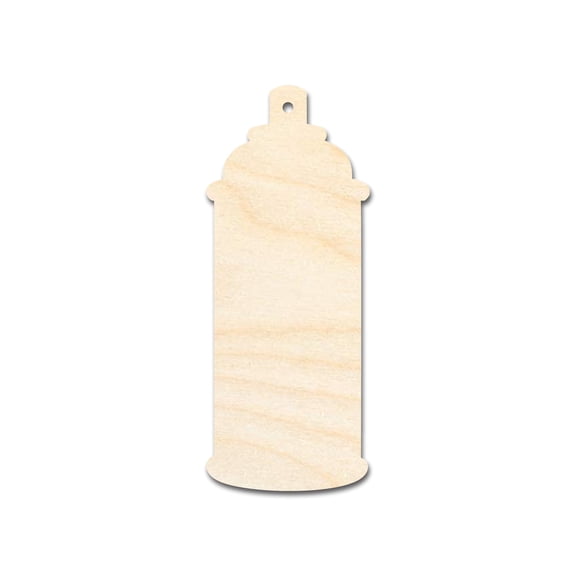 Unfinished Wood Spray Can Shape | DIY Craft Cutout 7" / 1/4"