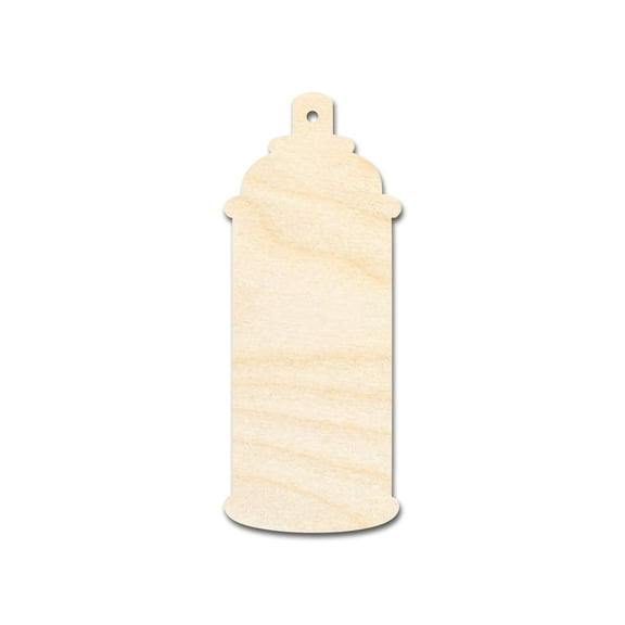 Unfinished Wood Spray Can Shape 7" / 1/8"
