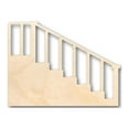 thumbnail image 1 of Unfinished Wood Stairs Shape - Craft - up to 46" DIY 46" / 1/2", 1 of 3