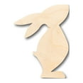 thumbnail image 1 of Unfinished Wood Standing Rabbit Shape - Craft - up to 46" DIY 5" / 1/8", 1 of 3