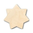 thumbnail image 1 of Unfinished Wood Star 7 Point Flower Shape - Craft - up to 46" DIY 42" / 3/4", 1 of 3