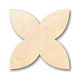 thumbnail image 1 of Unfinished Wood Star Flower Petals Silhouette - Craft- up to 46" DIY 7" / 1/8", 1 of 3
