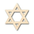 thumbnail image 1 of Unfinished Wood Star of David Israel Shape - Hanukkah - Craft - up to 46" DIY 5" / 1/8", 1 of 3