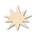 thumbnail image 1 of Unfinished Wood Starburst Explosion Shape - Space - Nursery - Craft - up to 46" DIY 18" / 1/4", 1 of 3
