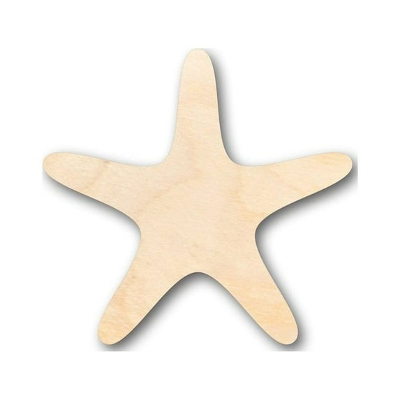 Unfinished Wood Starfish Shape - Ocean - Beach - Nursery - Craft - up to 46" DIY 18" / 3/4"