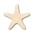 thumbnail image 1 of Unfinished Wood Starfish Shape - Ocean - Beach - Nursery - Craft - up to 46" DIY 46" / 1", 1 of 3