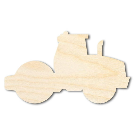 Unfinished Wood Steam Roller Shape | DIY Craft Cutout 30" / 3/4"