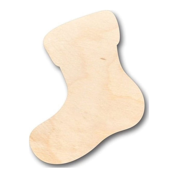 Unfinished Wood Stocking Shape - Christmas - Craft - up to 46" DIY 10" / 1/8"