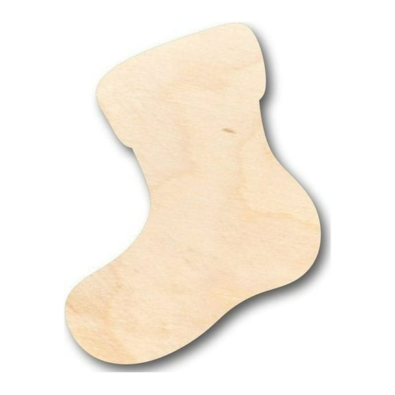 Unfinished Wood Stocking Shape - Christmas - Craft - up to 46" DIY 7" / 1/8"